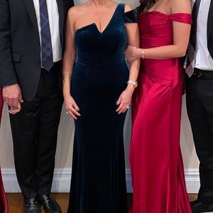 Suede Emerald Green Dress